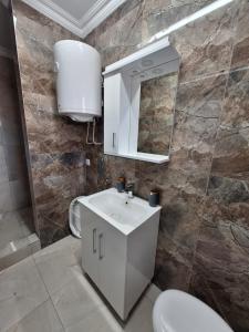 Koupelna v ubytování Apartments Green Beograd