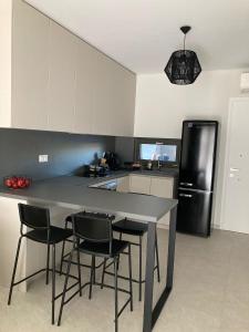 Køkken eller tekøkken på Artion Cozy Residence Nikiti