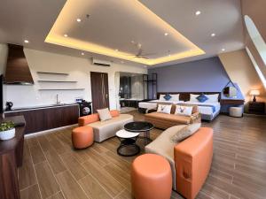 Istumisnurk majutusasutuses Edenam Boutique Hotel Ha Long