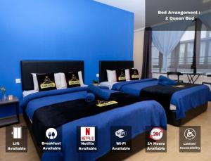 Postel nebo postele na pokoji v ubytování Hotel Lavie at Centrum