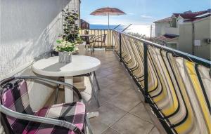 Balkón alebo terasa v ubytovaní Holiday Apartment Omis 07