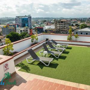 Balkón nebo terasa v ubytování Oasis