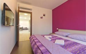 Postel nebo postele na pokoji v ubytování Pet Friendly Home In Sveti Kirin