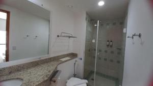 Bilik mandi di Flat Vila Mariana Ibirapuera (Apto 903)