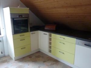 Η κουζίνα ή μικρή κουζίνα στο Ferienwohnung Schildwache +3 φωτογραφίες