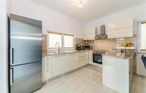 Η κουζίνα ή μικρή κουζίνα στο Amazing Home In Debeljak With Sauna