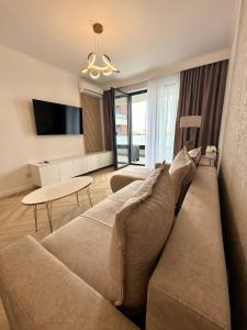 TV a/nebo společenská místnost v ubytování Lake View Luxury Apartament