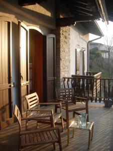 Balkón nebo terasa v ubytování B&B Aria Di Lago