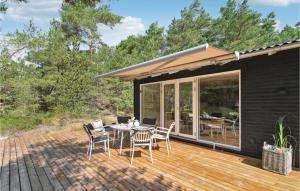 Balkón nebo terasa v ubytování Holiday Home Jomfrustien Nexø I
