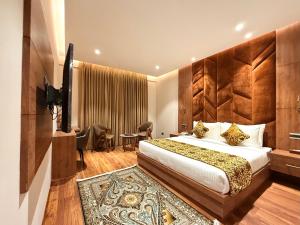 Katil atau katil-katil dalam bilik di The Olive Hotel Srinagar