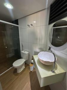 Koupelna v ubytování Flat São Luís Litorânea