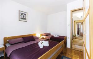 Posteľ alebo postele v izbe v ubytovaní Gorgeous Home In Selce With Wifi