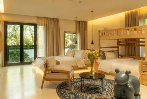 Köök või kööginurk majutusasutuses Wangshan Life Diaoxueyuan Design Hotel