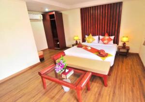Katil atau katil-katil dalam bilik di Phi Phi Ba Kao Bay Resort