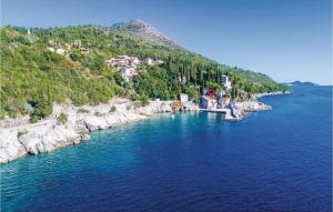 an aerial view of a large body of water at Holiday Home Zaton Veliki 37 in Trsteno