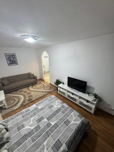 Televisyen dan/atau pusat hiburan di Green View Apartment