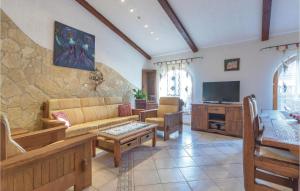 TV a/nebo společenská místnost v ubytování Holiday Home Marcana With Fireplace