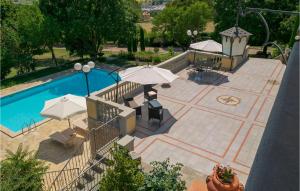 The swimming pool at or close to Beautiful Home In Castiglion Fiorentino