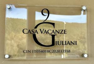 Certifikát, hodnocení, plakát nebo jiný dokument vystavený v ubytování Casa vacanze Giuliani via Rasiglia