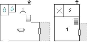 Plan piętra w obiekcie Cozy Home In Plouézec With Wifi