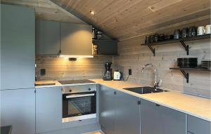 Η κουζίνα ή μικρή κουζίνα στο 4 Bedroom Nice Home In Bjorli