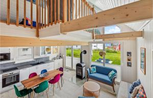 Η κουζίνα ή μικρή κουζίνα στο Ferienhaus Himmelblau