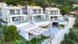 an aerial view of a house at Anassa Villas in Vráchos