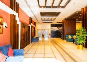 Zona de estar de Al Liwan Residence