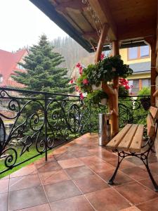 Balkón alebo terasa v ubytovaní Apartament u Kostka