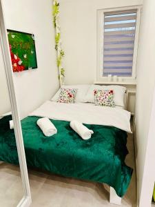 Ένα ή περισσότερα κρεβάτια σε δωμάτιο στο Apartament Spring