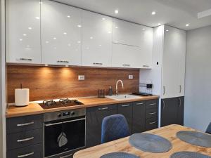 Køkken eller tekøkken på Boutique apartment yellow 1