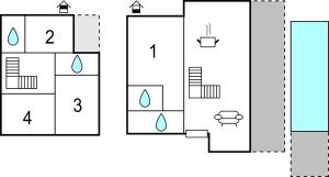 Plán poschodí v ubytovaní 4 Bedroom Pet Friendly Home In Vodnjan