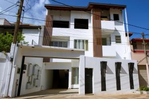 Bygningen som feriehuset ligger i