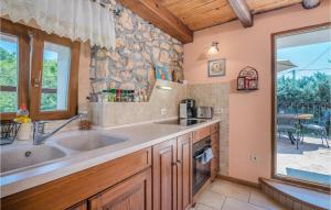 Kuchnia lub aneks kuchenny w obiekcie Nice Home In Gostinjac With Wifi