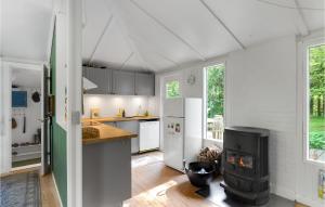 Una cocina o cocineta en Awesome Home In Spøttrup With Wifi