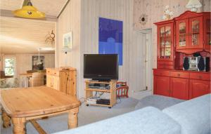 TV a/nebo společenská místnost v ubytování Three-Bedroom Holiday Home In Saby