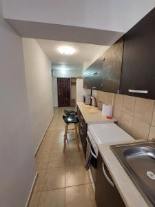 Kuchyň nebo kuchyňský kout v ubytování Zamca Studio