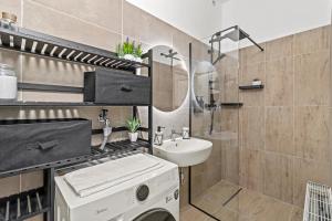 Kúpeľňa v ubytovaní Zentrale, stilvolle und gemütliche Wohnung