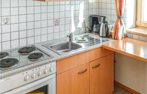 Kuchyň nebo kuchyňský kout v ubytování Ferienwohnung In Patsch