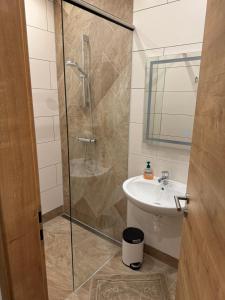 Koupelna v ubytování Ferienwohnung Zeitler