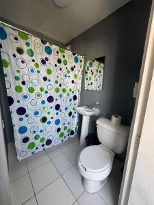 Koupelna v ubytování Hotel Urban Matamoros