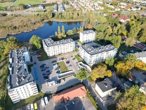 Výhľad na mesto Iława alebo výhľad na mesto priamo z apartmánu