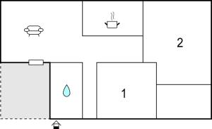Plan piętra w obiekcie 2 Bedroom Awesome Home In Vodnjan