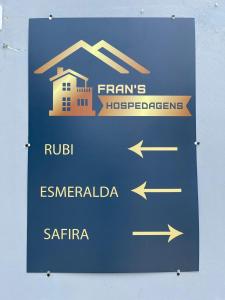 Certifikát, hodnocení, plakát nebo jiný dokument vystavený v ubytování FRAN's - HOSPEDAGENS