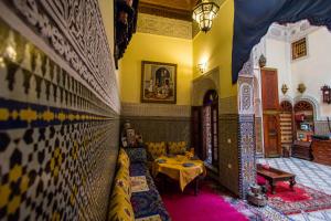 Posezení v ubytování Riad Ibn Khaldoun