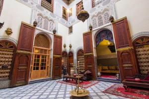 Posezení v ubytování Riad Ibn Khaldoun