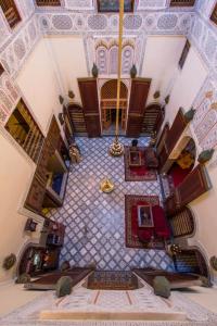 Posezení v ubytování Riad Ibn Khaldoun