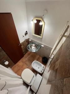 Koupelna v ubytování Hosteria Thiamalu + 39 fotografií