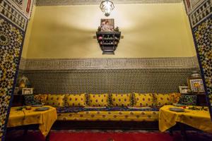 Posezení v ubytování Riad Ibn Khaldoun
