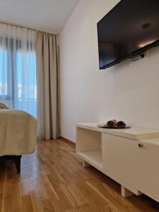 TV a/nebo společenská místnost v ubytování APARTMAN PLAVA LAGUNA -Crnjanski